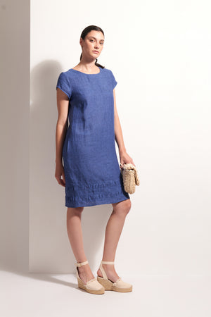 Foil Crowd Pleaser Dress in Capri