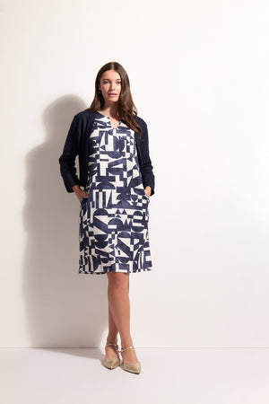 Foil Gather Together Jacket in Eclipse