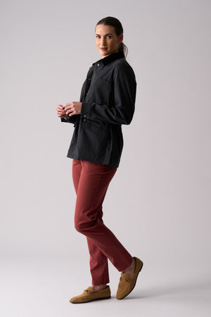 Foil Holey Moley Trouser in Russett