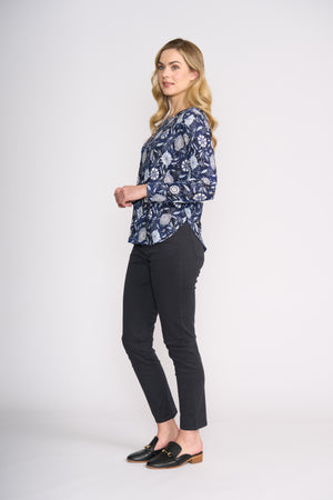 Foil Holey Moley Trouser in Deep Indigo