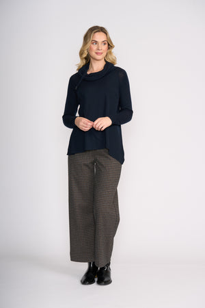 Foil Soft Cinch Trouser in Gridlock