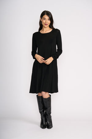 Foil Delightful Dress in Black
