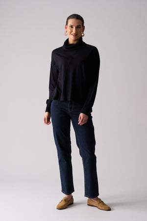 Foil Lola Jean in Dark Wash