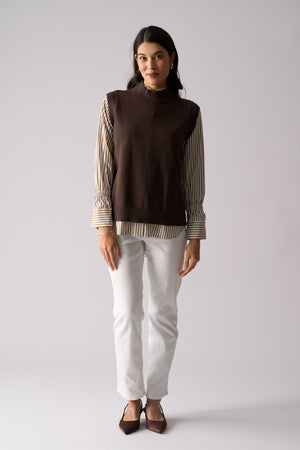 Foil Luxe Life Popover in Cocoa