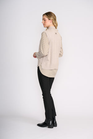 Foil Luxe Life Popover in Latte