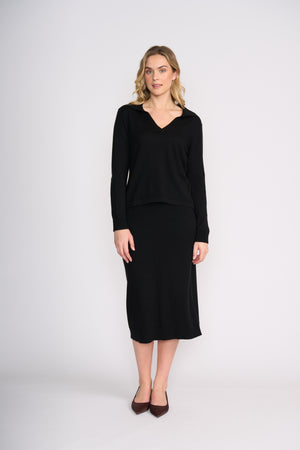 Foil Be Good Sweater in Black