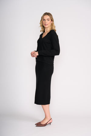 Foil Be Good Sweater in Black