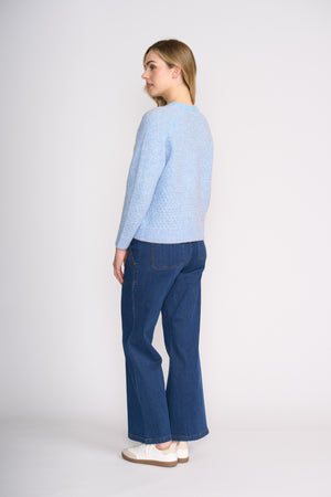 Foil Olives Jean in Indigo