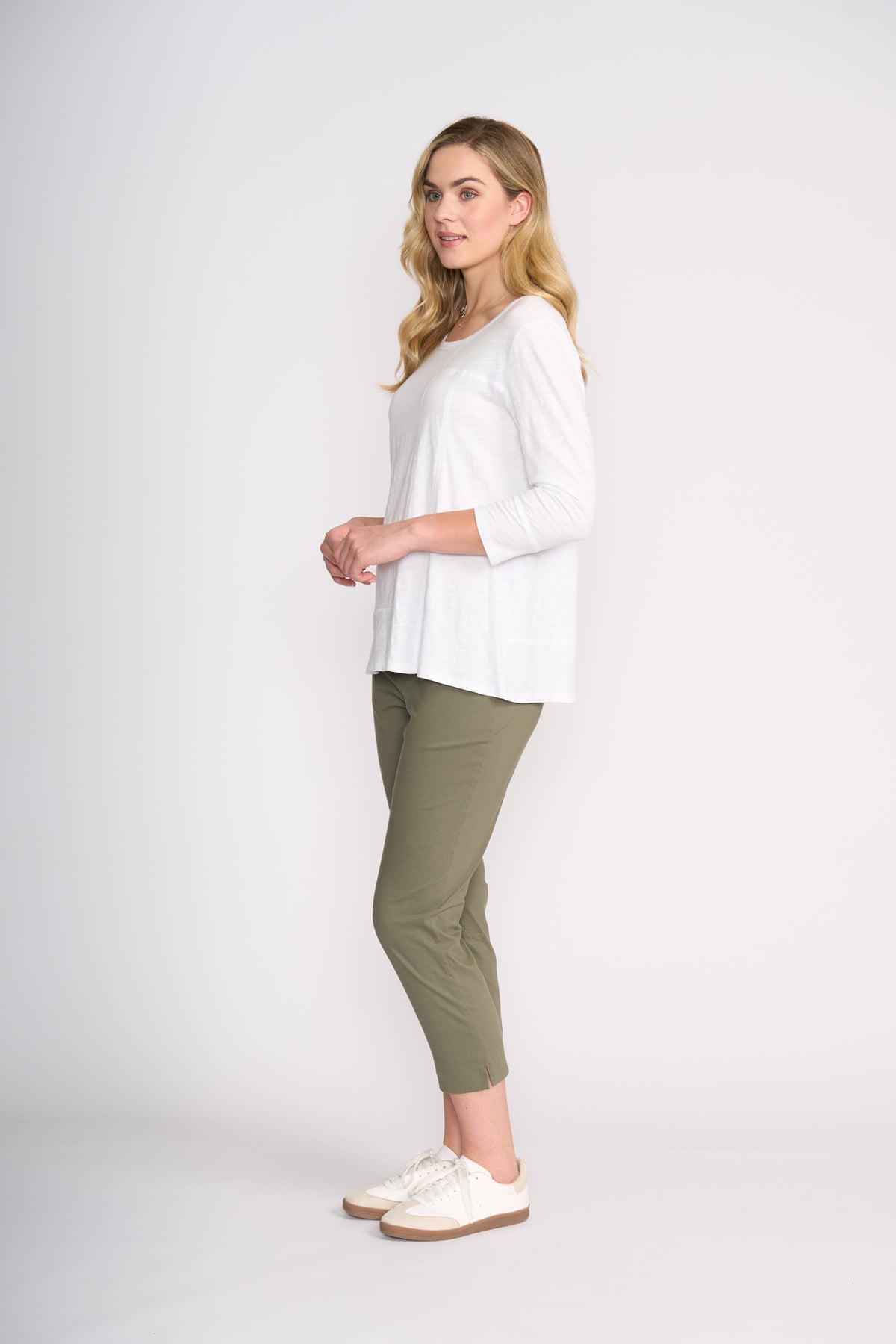 Foil Control Panel Top in Winter White