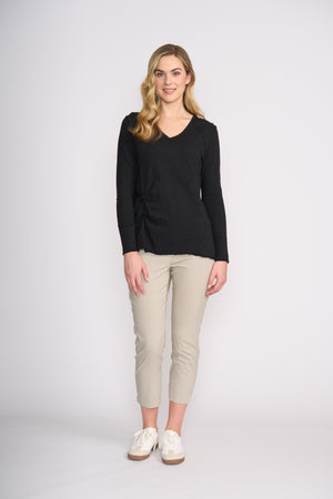 Foil New Twist Top in Black