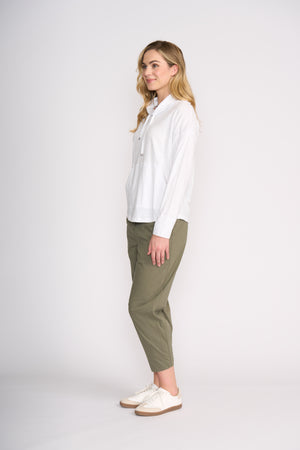 Foil Hi-Jinks Trapeze Pant in Sage Grey