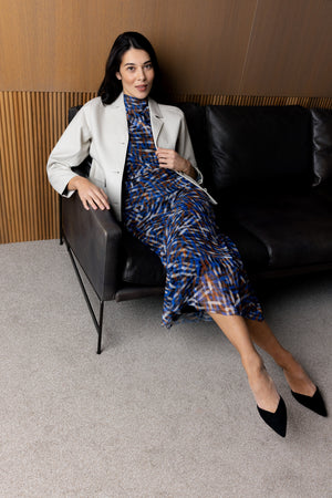 Foil Faux Real Jacket in Stone