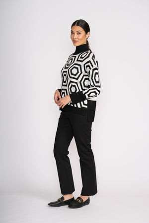 Foil Next Level Sweater in Black Hex