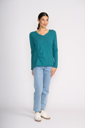 Foil New Twist Top in Dragonfly