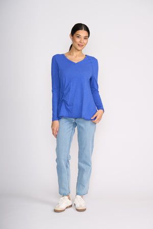 Foil New Twist Top in Electric Indigo