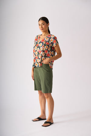 Foil Tee-Rific Short in Succulent