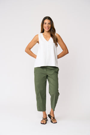 Foil Pump It Up Trapeze Pant in Succulent