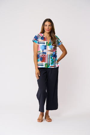 Foil Limitless Trapeze Pant in True Navy