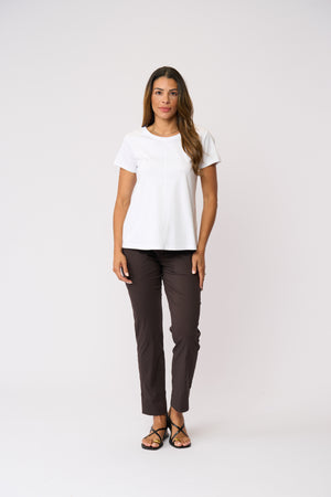 Foil Gemini Trapeze Pant in Sable