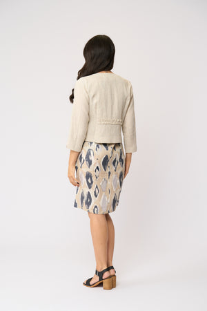 Foil Gather Again Jacket in String