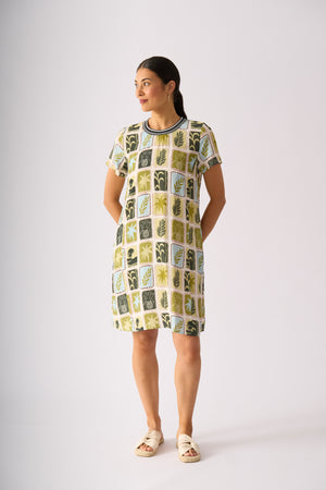 Foil Rib Vibes Dress in Write Home