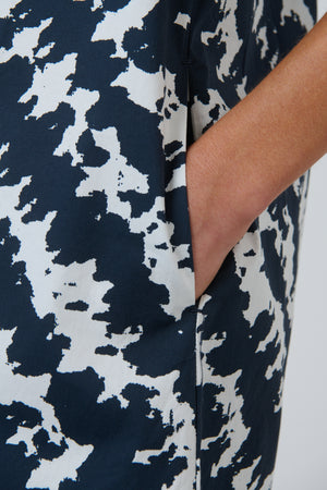 Naturals by O & J Cap Sleeve Dress in Puzzled