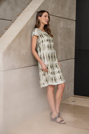 Naturals by O & J Cap Sleeve Dress in Exposure