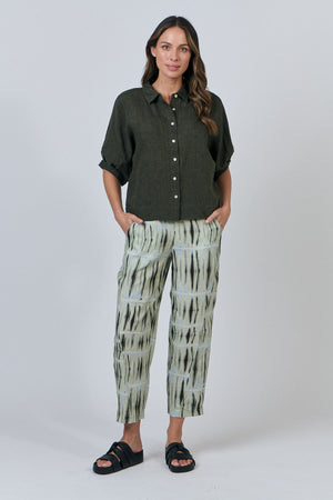 Naturals by O & J Collared Shirt in Licorice