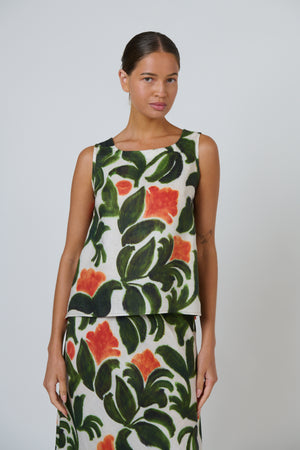 Naturals by O & J Linen Tank in Tuileries