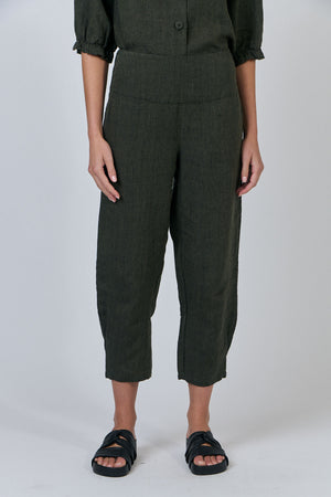 Naturals by O & J Linen 7/8 Pant in Licorice