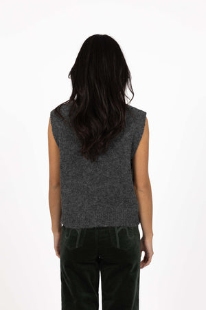 Humidity Monet Vest in Charcoal