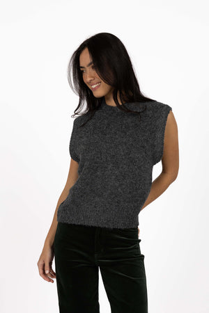 Humidity Monet Vest in Charcoal