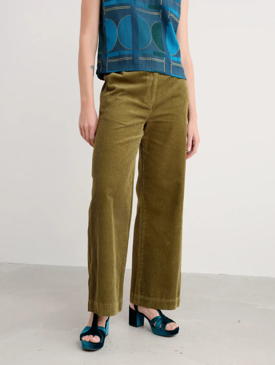 Seasalt Cornwall Dillwyn Trouser in Bright Olive