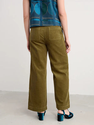 Seasalt Cornwall Dillwyn Trouser in Bright Olive