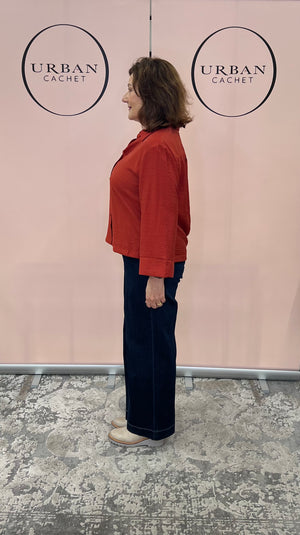 Surkana Collard shirt in Tile