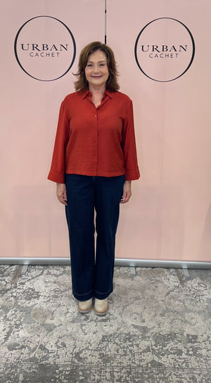 Surkana Collard shirt in Tile