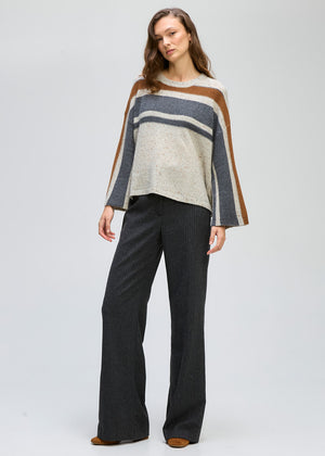 LD&CO Knitwear Texture Crew in Natural