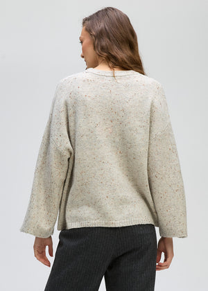 LD&CO Knitwear Texture Crew in Natural