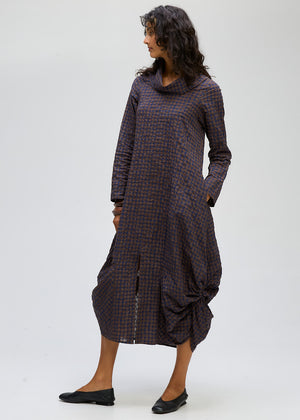 LD&CO Knitwear Poker Dot Dress in Cocoa Spot