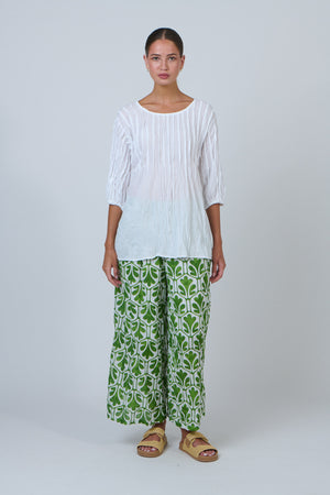 Namastai Wander Wide Leg Pant in Oak Meadow