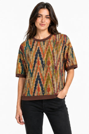 JJ Sisters Palette Swiss Cotton Top in Multi