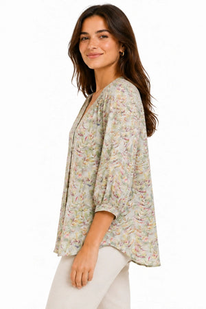 JJ Sisters Willow Swiss Cotton Top in Soft Sage