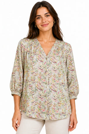 JJ Sisters Willow Swiss Cotton Top in Soft Sage