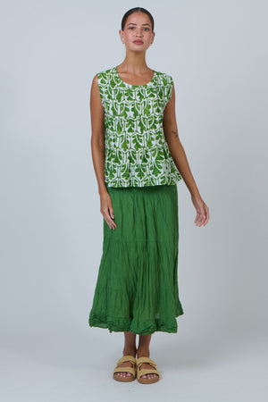 Namastai Breeze Shell Tank in Oak Meadow