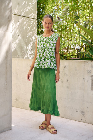 Namastai Breeze Shell Tank in Oak Meadow