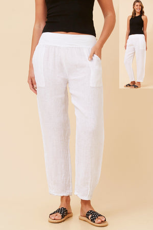 Bottega Moda Pant in White