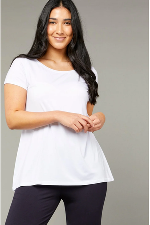 Tani Swing Short Sleeve Tee Top Plain Colours