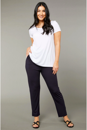 Tani Swing Short Sleeve Tee Top Plain Colours