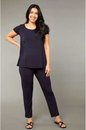 Tani Swing Short Sleeve Tee Top Plain Colours