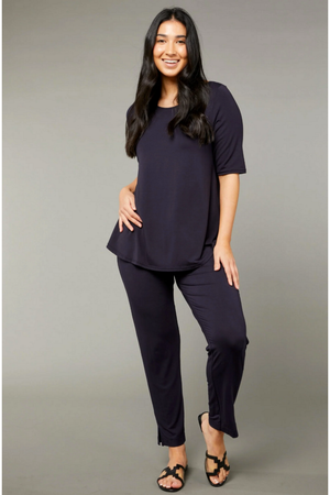 Tani Elbow sleeve swing top in plain colours